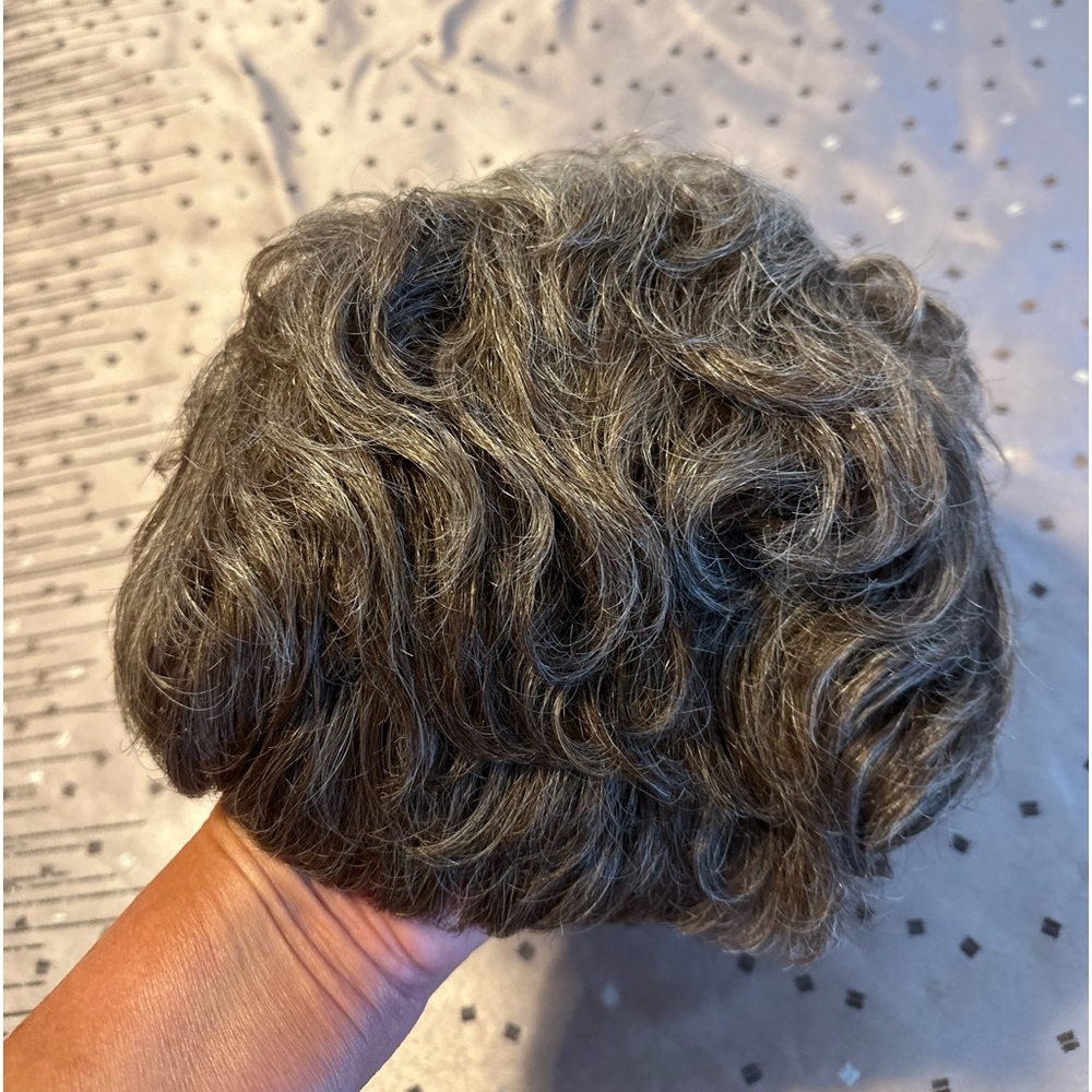 Short Curly Gray Wig
